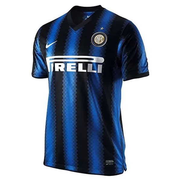 Camiseta Inter Milan Primera Equipación Retro 2010 2011 Azul